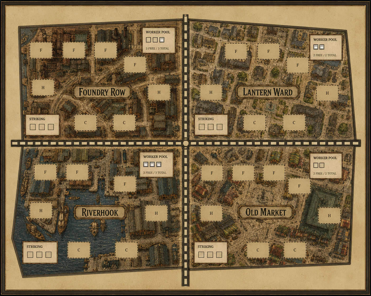 The four Wards of Bellwether